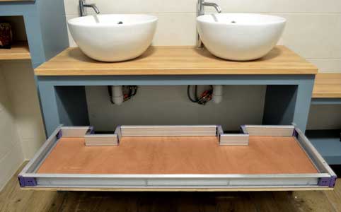 fabriquer un tiroir pour meuble de salle de bain 2